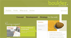 Desktop Screenshot of boulder-design.co.uk